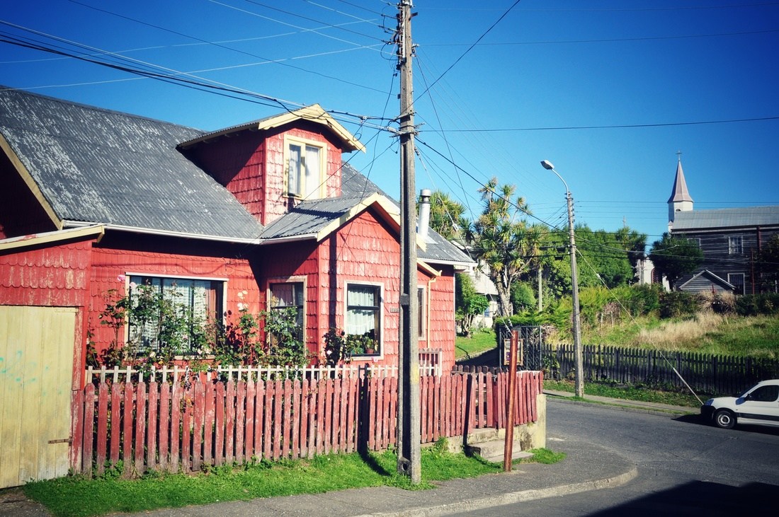 Maison de Chiloe en bois
