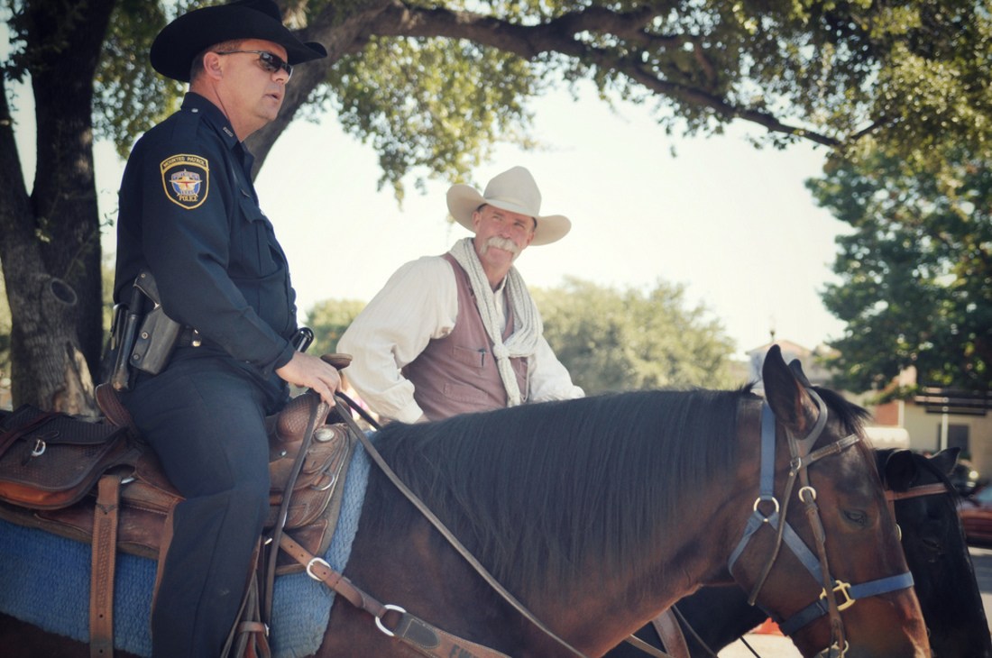 Policiers à cheval Fort Worth