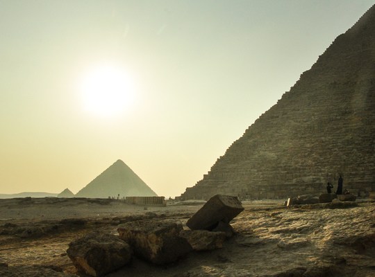 Alignement des pyramides en Egypte