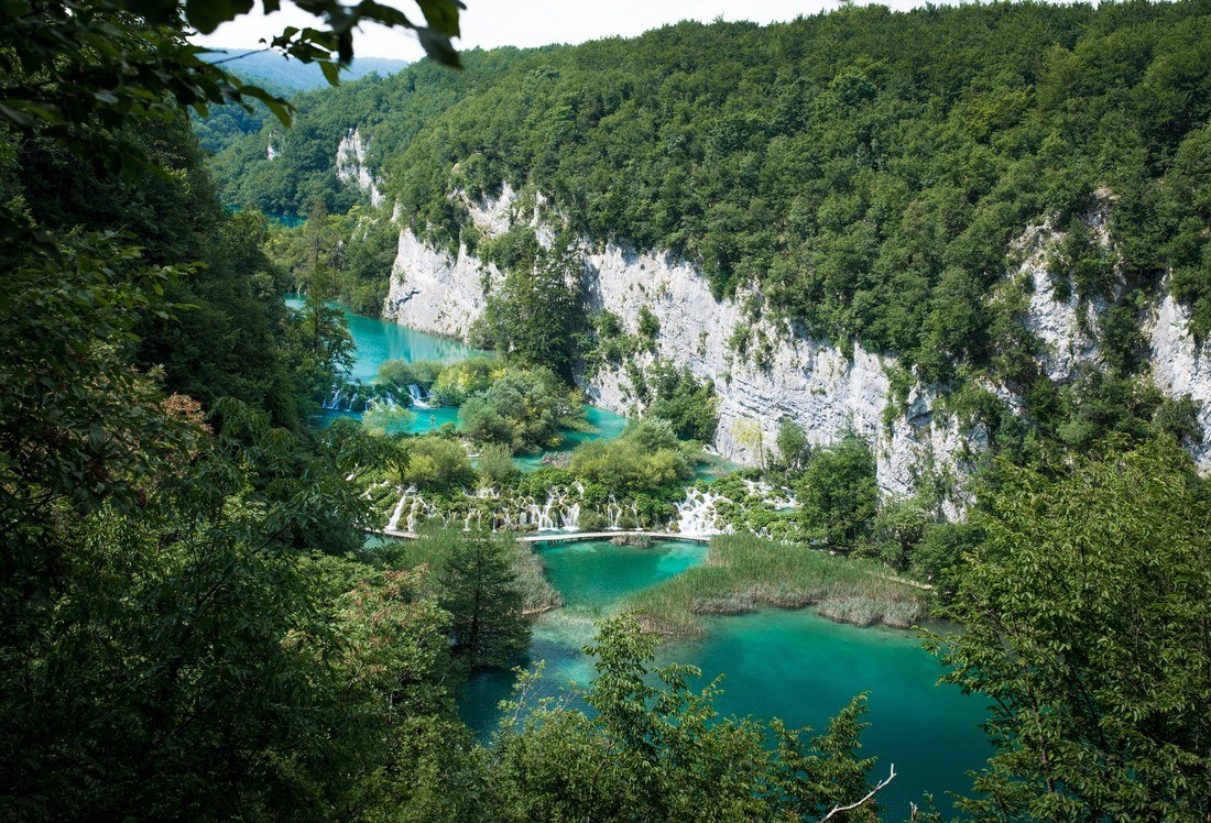 Lacs bleu turquoise de Plitvice