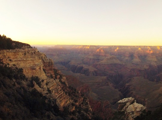 Grand canyon, coucher de soleil