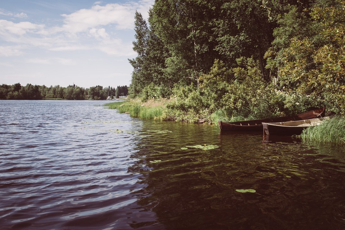 Paysages typiques de la Finlande