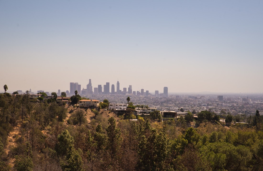 Skyline de Los Angeles depuis Hollywood Hills