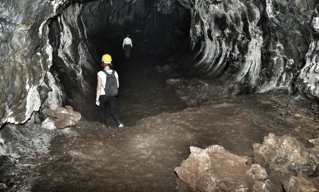 Profondeur des grottes, volcan Masaya