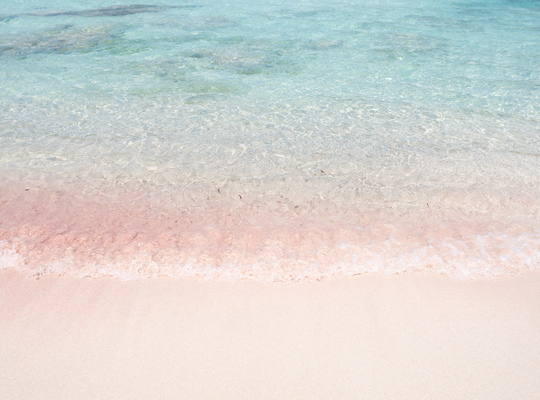 Dégradé de couleurs sur la plage d'Agulla