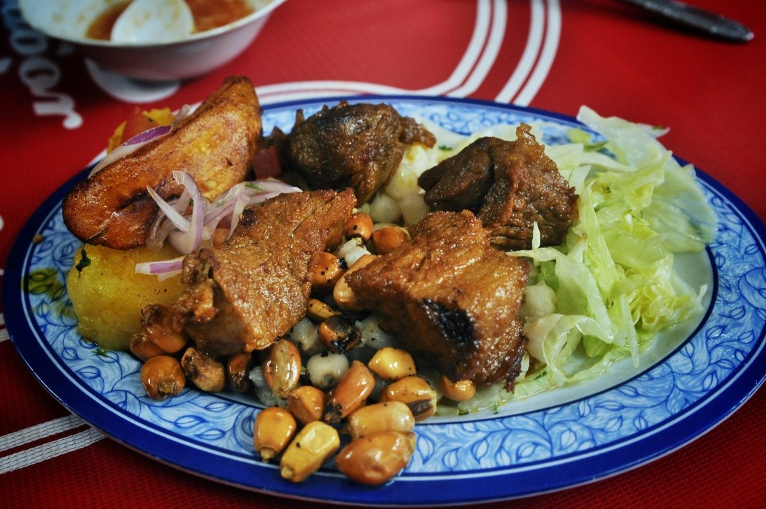 Assiette typique d'Equateur