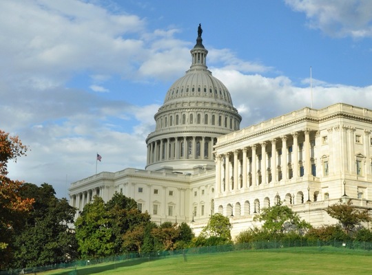 Vue du Capitole à Washington
