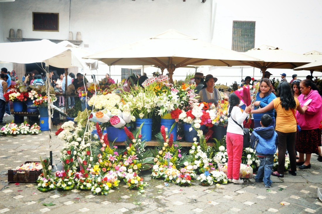 Marché aux fleurs de Cuenca