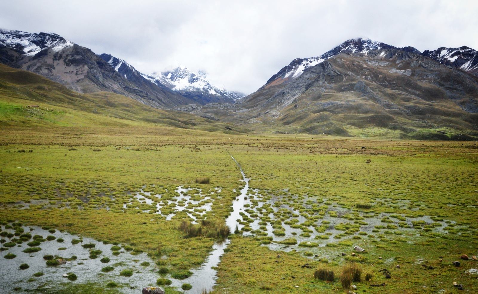Cours d'eau dans la cordillère blanche Cours d'eau dans la cordillère blanche