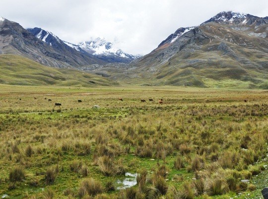 Paysage de Huaraz au Pérou