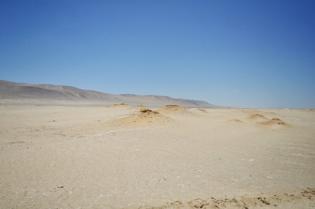 Dunes de sable dans le désert de Paracas