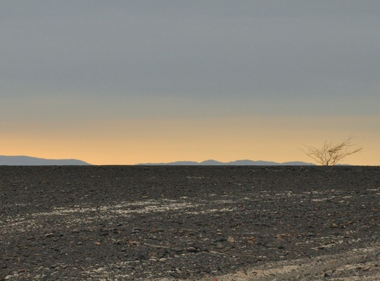 Coucher de soleil sur Nazca