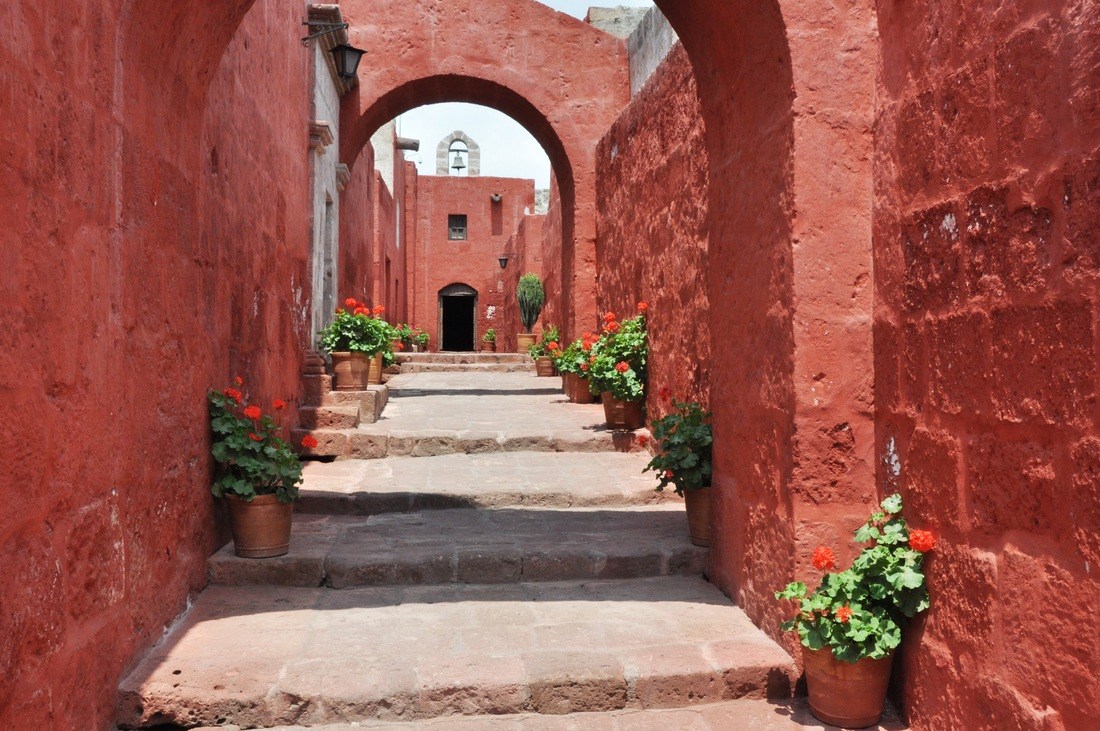 Rue Santa Catalina dans le couvent d'Arequipa