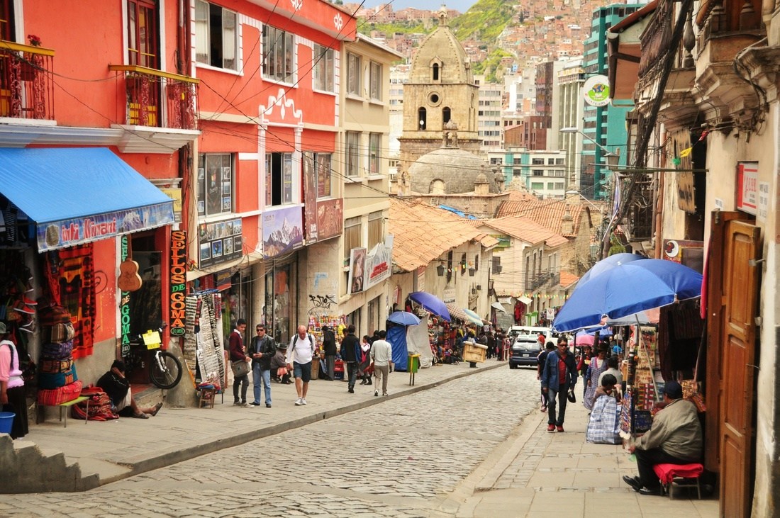 Rue de La Paz, Bolivie