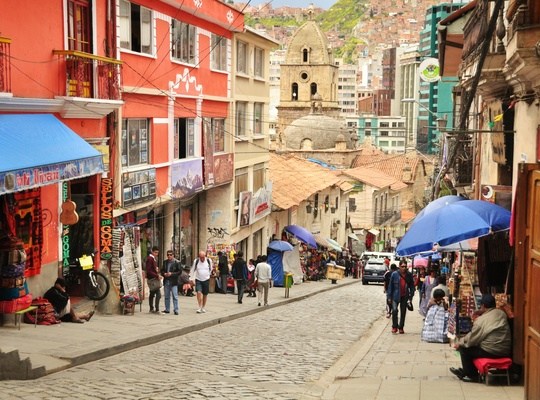 Rue de La Paz, Bolivie