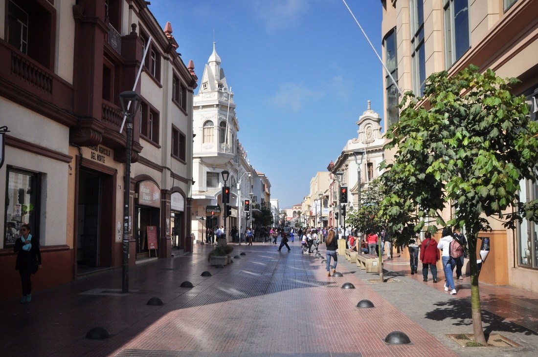 Rue principale de La Serena, Chili