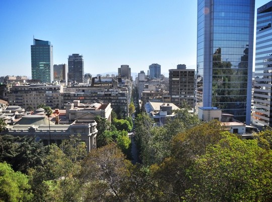 Vue de Santa Lucia, Santiago du Chili