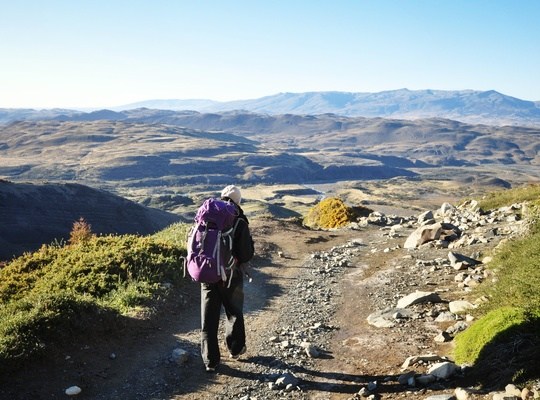 En route pour le trek W, Torres del Paine