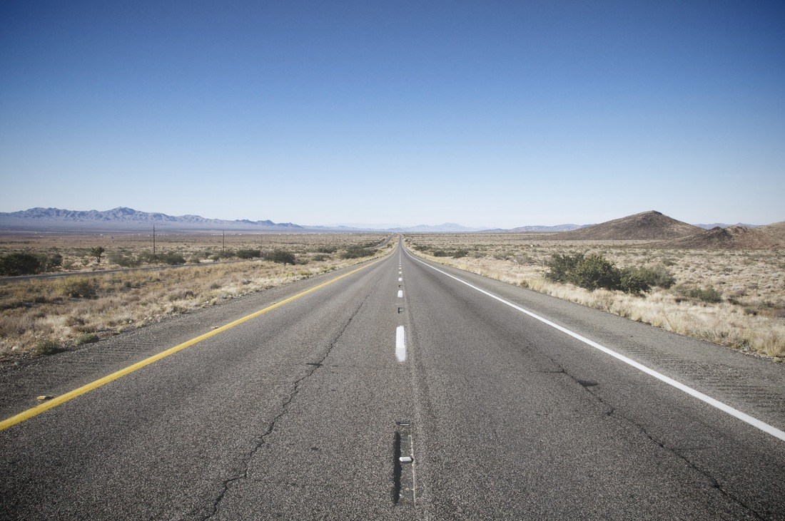 Route désertique, USA