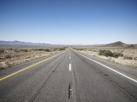 Route désertique, USA