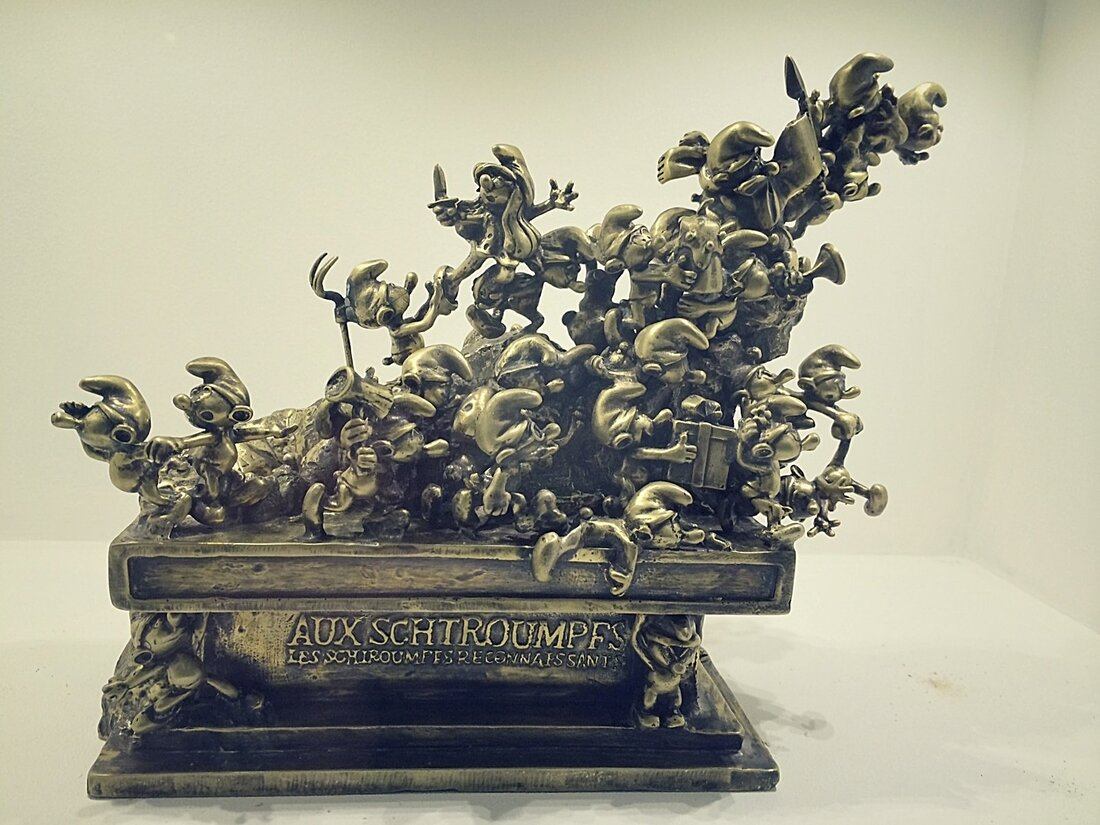Les schtroumpfs au musée de la figurine