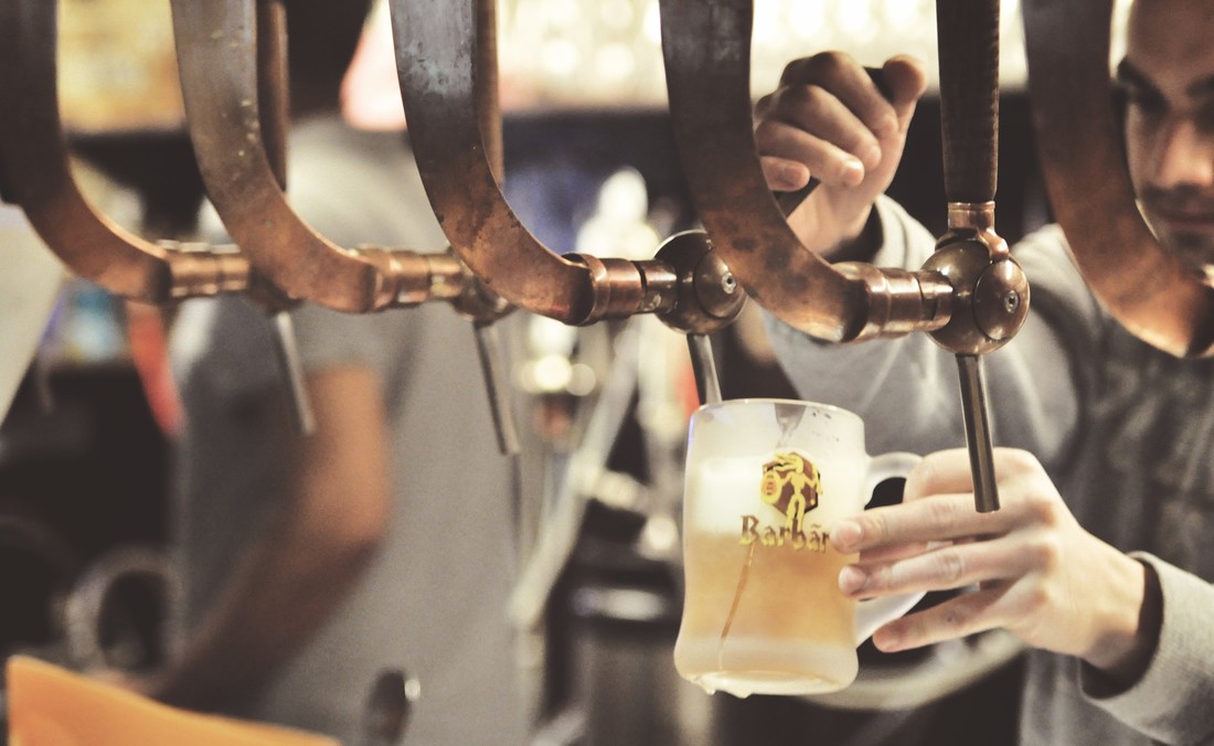 Bière barbar au Delirium Café de Bruxelles