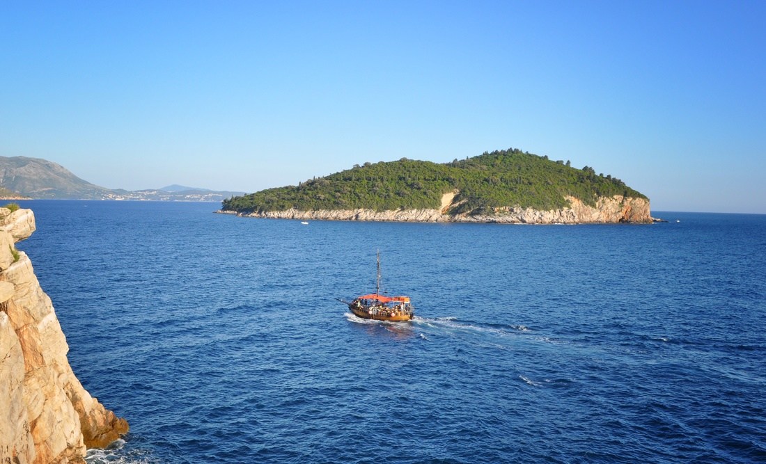 Petite ile de Lokrum depuis Dubrovnik