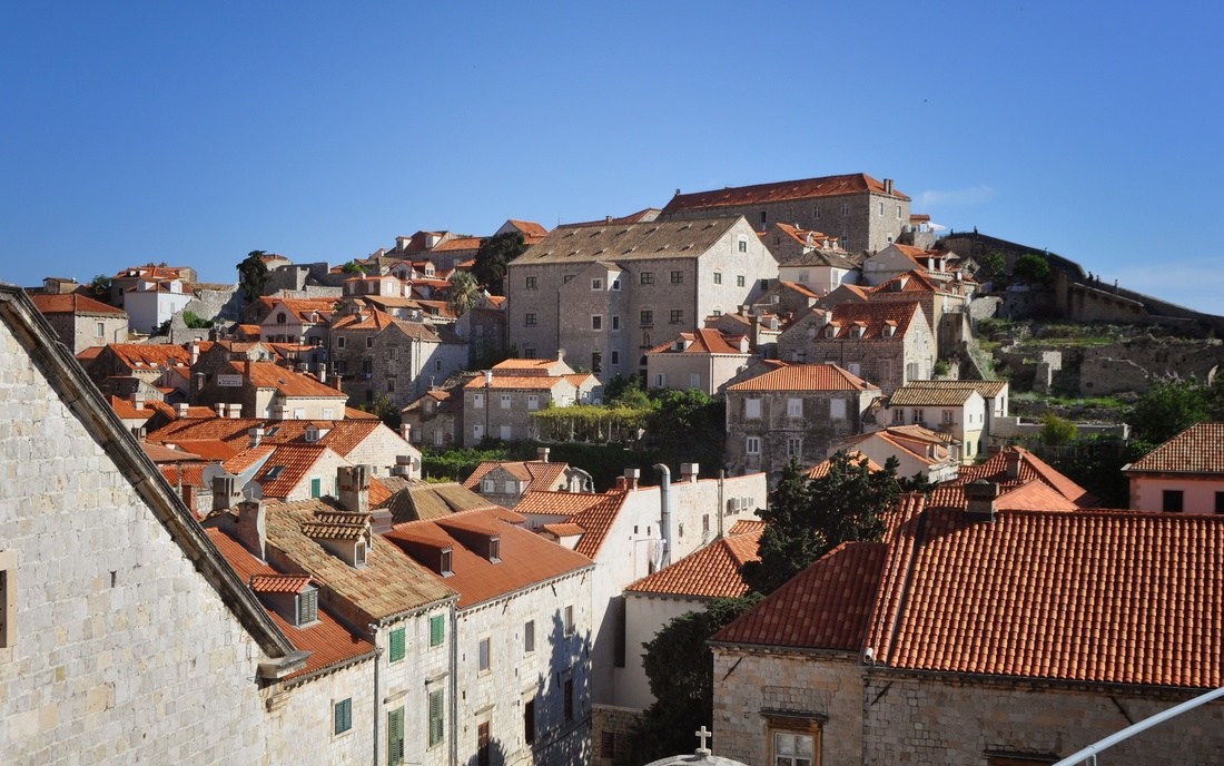 Vue depuis les remparts de Dubrovnik