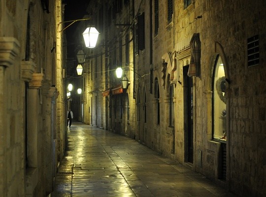 Dubrovnik la nuit