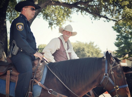 Policiers à cheval Fort Worth