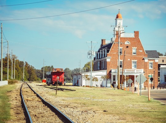 Vieille gare, sud des Etats-Unis