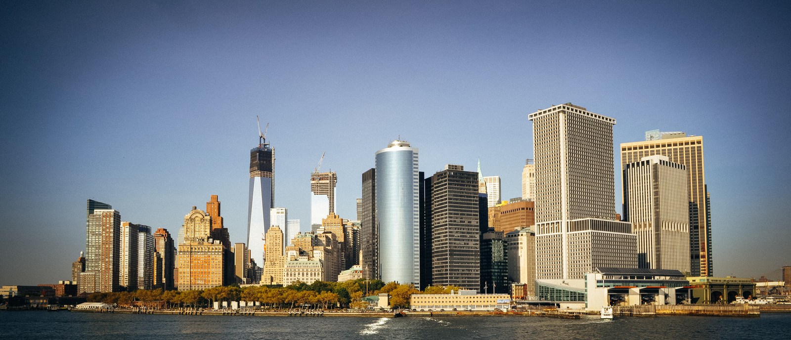 La New York skyline et la freedom tower La New York skyline et la freedom tower