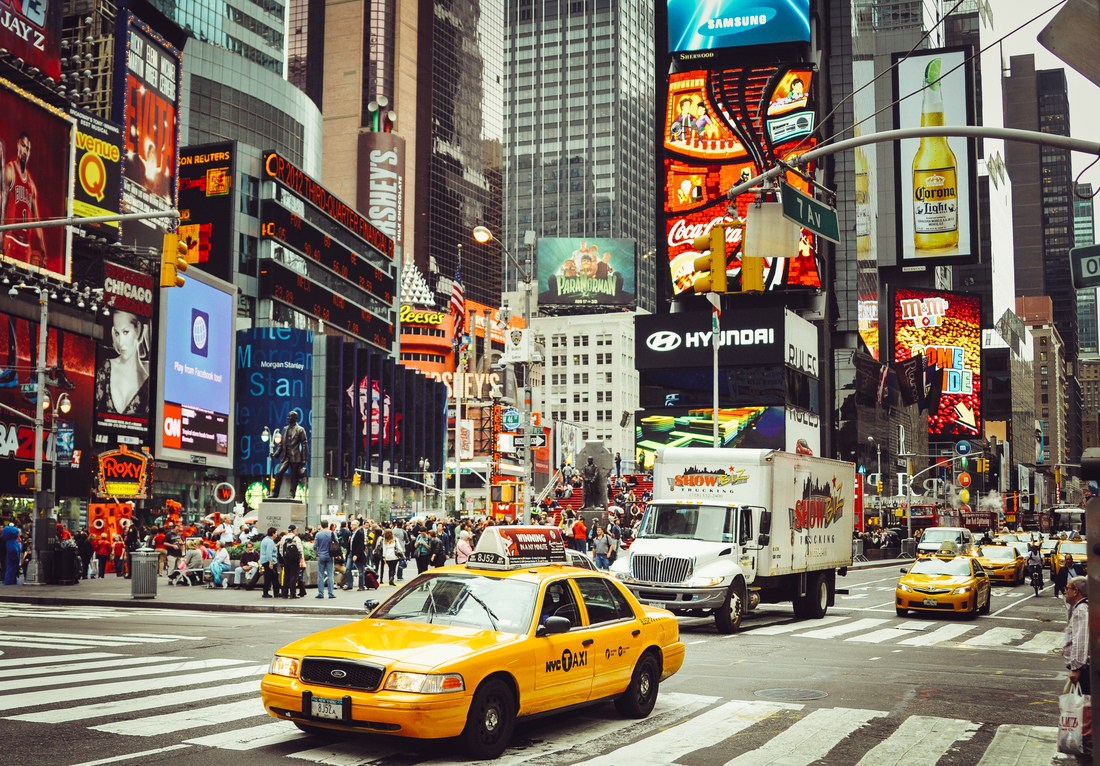 Taxi à Time Square