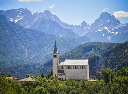La belle église de la Commune di Valle di Cadore