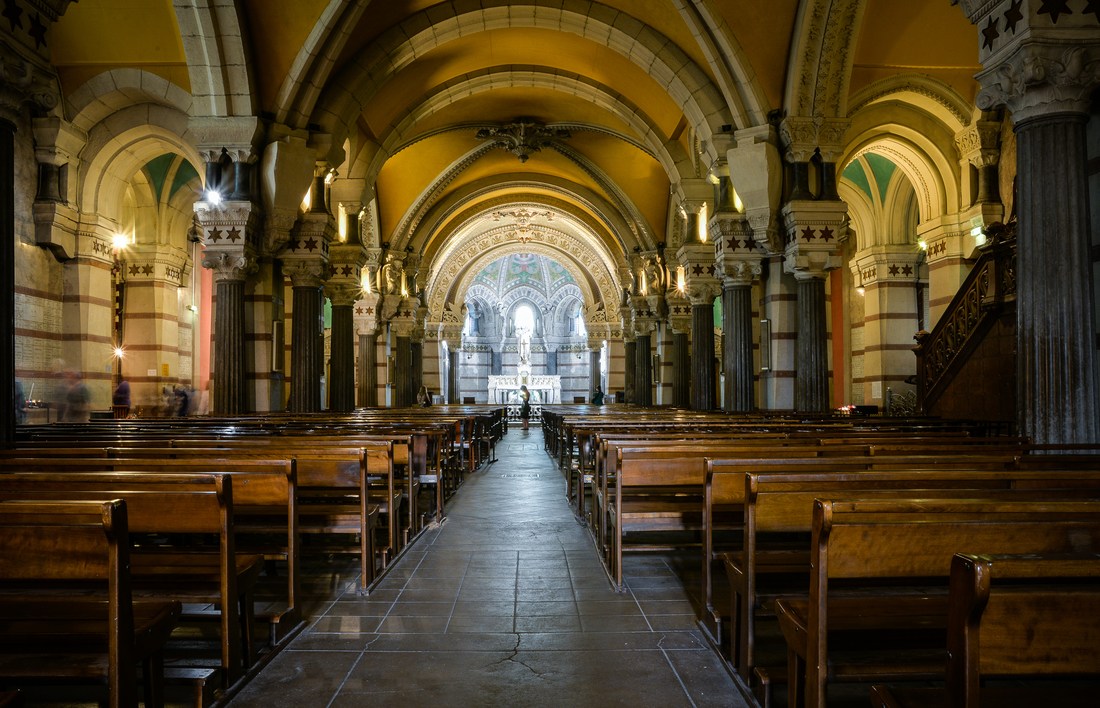 Intérieur de la basilique de Fourvière