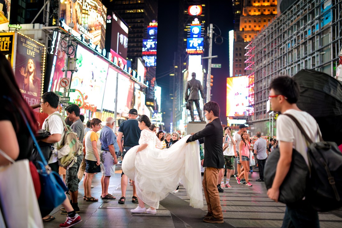 Mariage à Times Square
