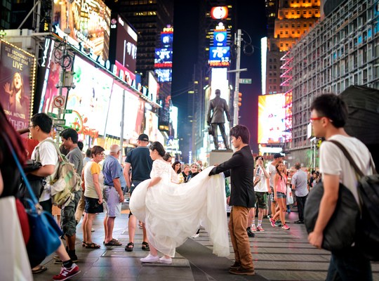 Mariage à Times Square