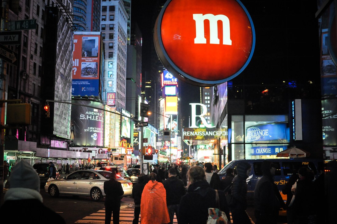 Boutique M&M's sur Times Square