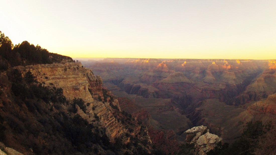 Coucher de soleil sur le Grand canyon