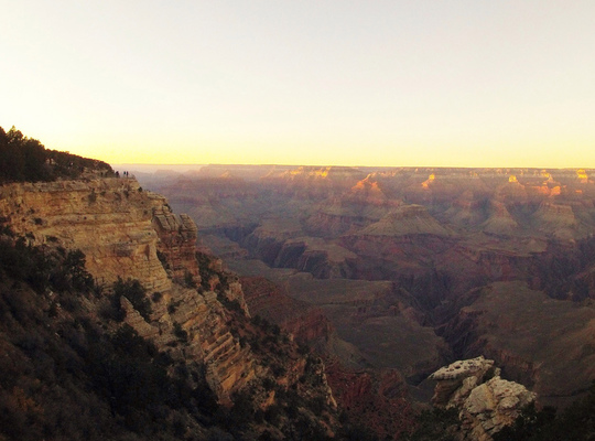 Coucher de soleil sur le Grand canyon