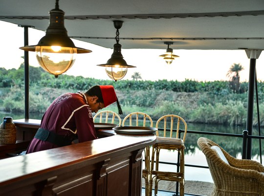 Le bar sur le pont supérieur 