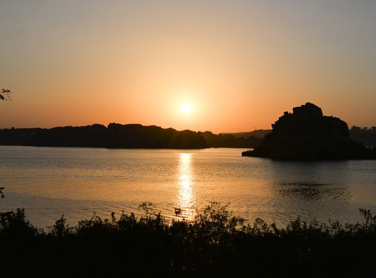 Coucher de soleil à Philae, Egyte