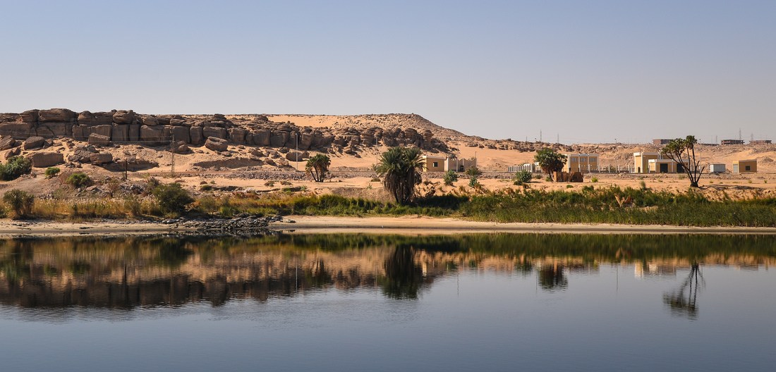 Rives désertiques du Nil