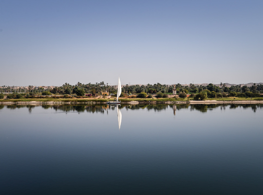 Felouques sur les rives du Nil