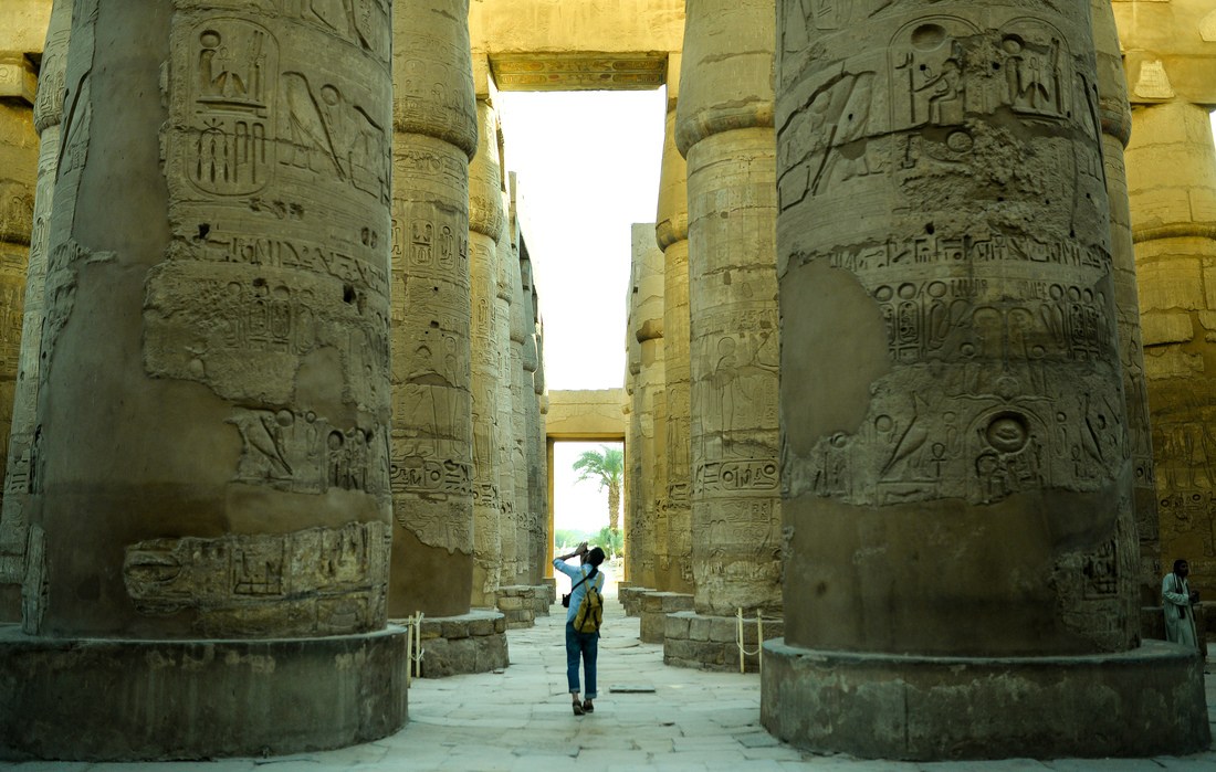 Colonnes de la salle hypostyle de Karnak