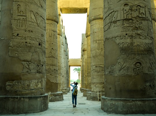 Colonnes de la salle hypostyle de Karnak