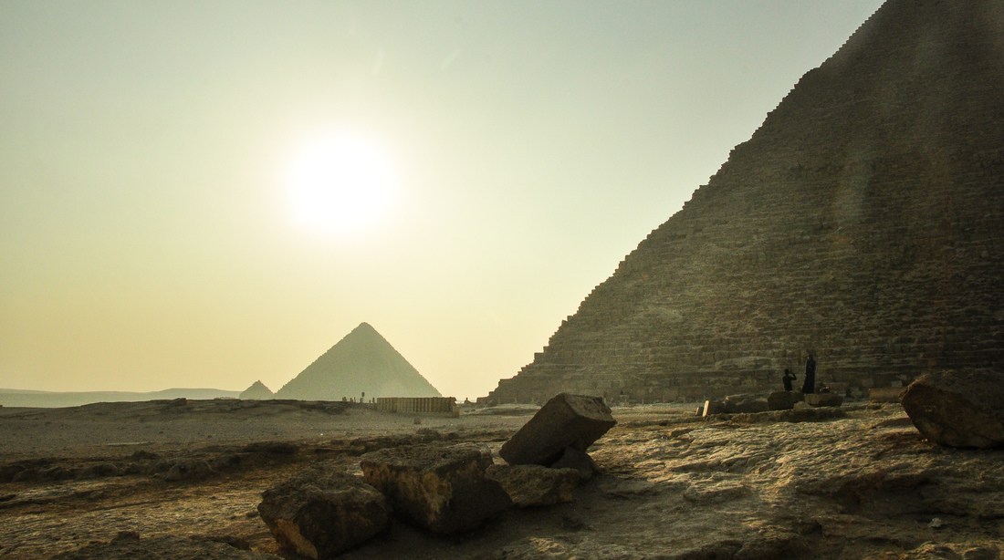 Alignement des pyramides en Egypte
