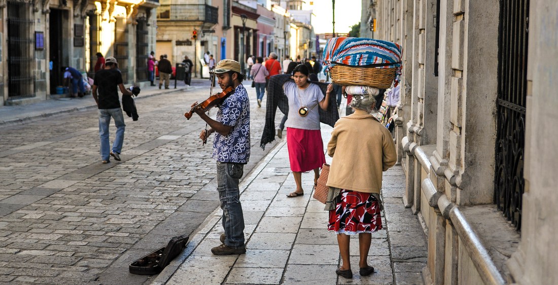 Dans les rues de Oaxaca
