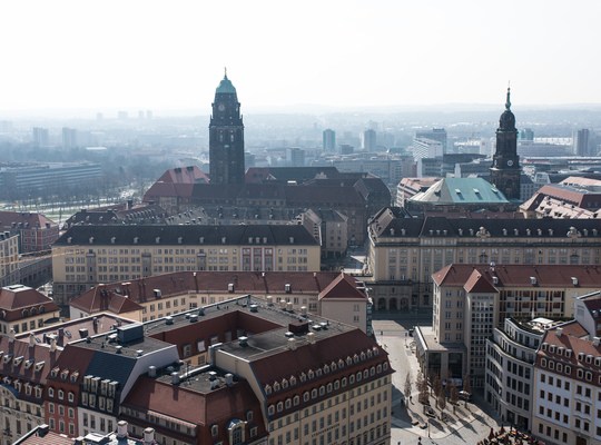 Panorama sur la vieille ville de Dresde