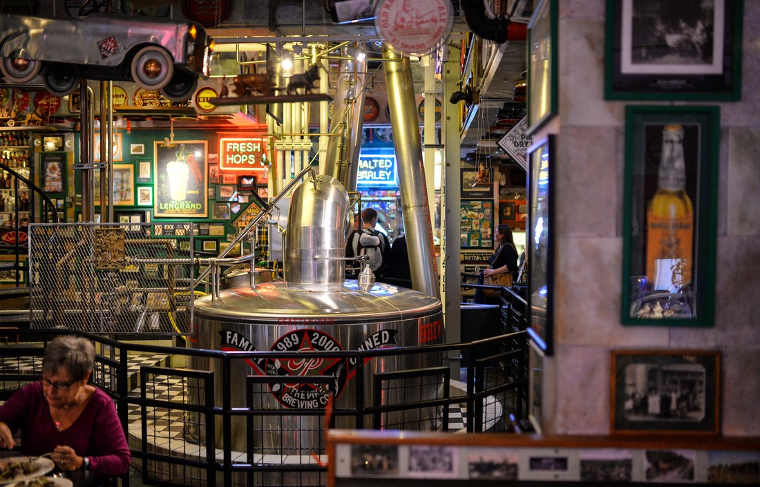 A l'intérieur de l'Elysian brewerie